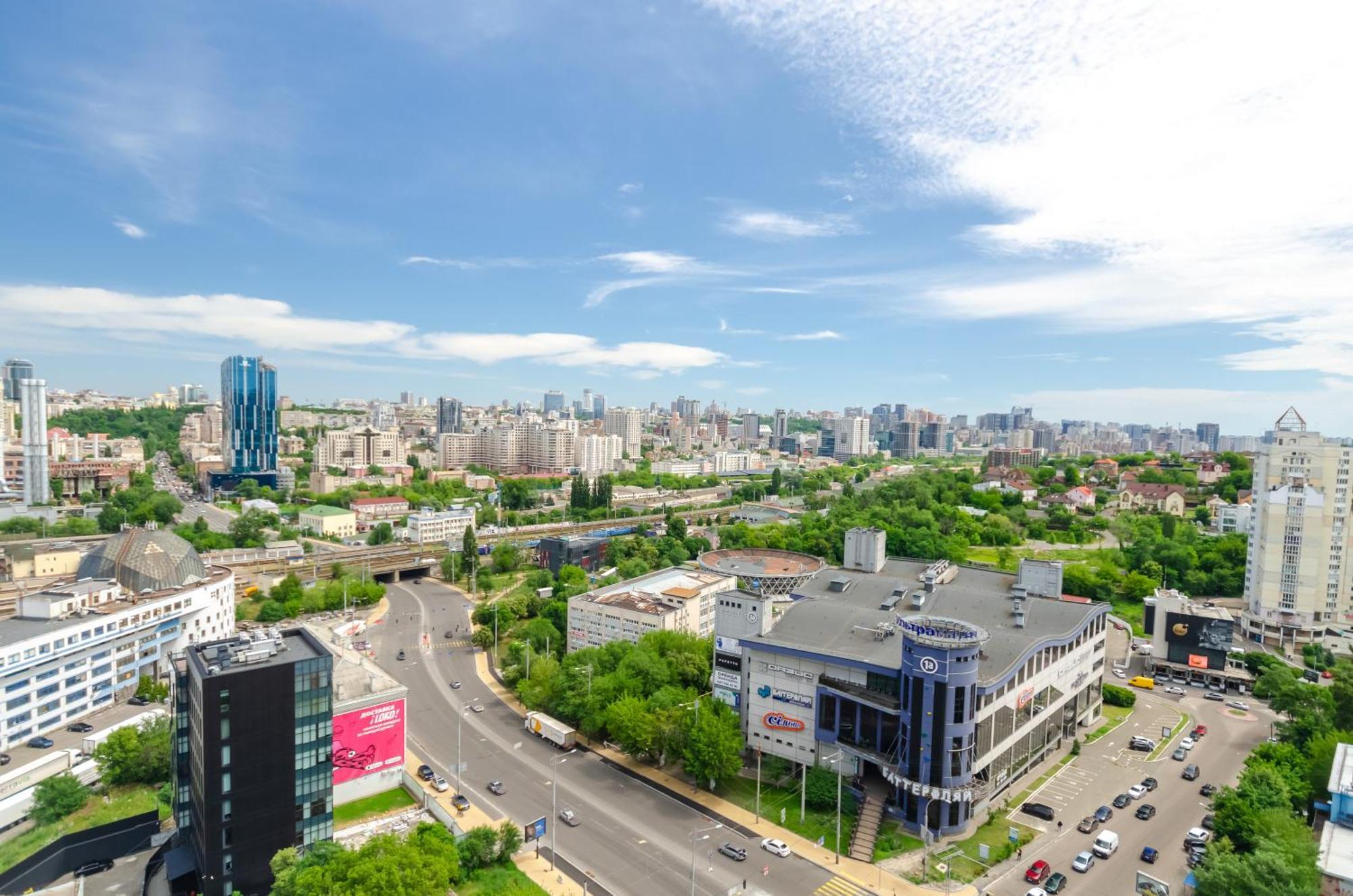 Petrovdom 205-206 Panoramic City View Apartments At Rc Kvartet, Central Railway Station キエフ エクステリア 写真