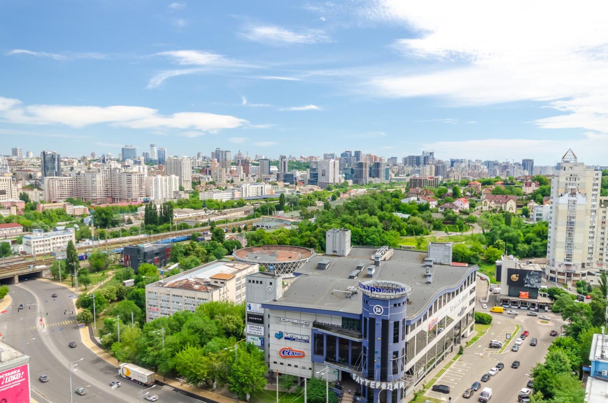 Petrovdom 205-206 Panoramic City View Apartments At Rc Kvartet, Central Railway Station キエフ エクステリア 写真